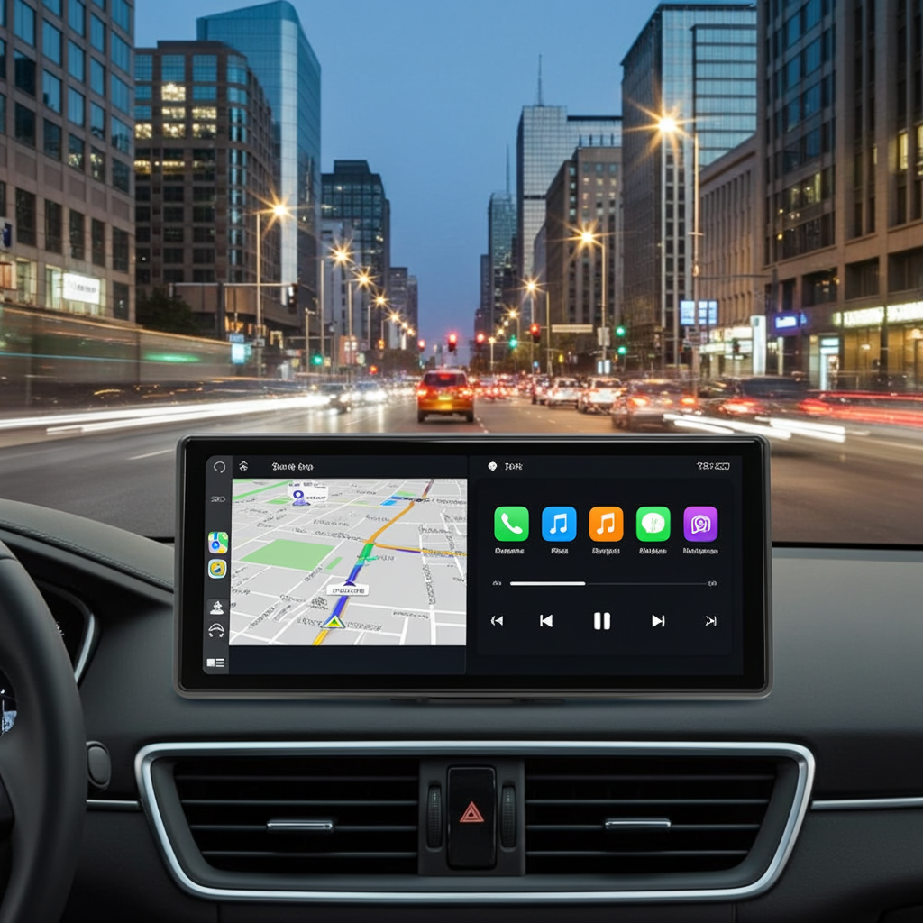 11.5-Inch Large Wireless CarPlay Screen for Any Vehicle