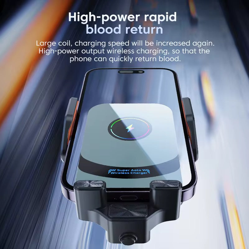 Wireless car charger phone holder mount