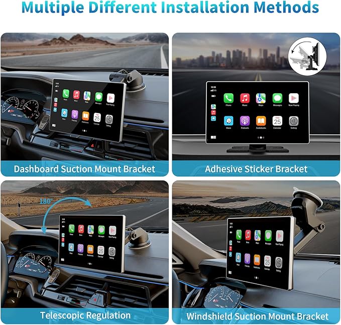 Premium 9" Wireless CarPlay Screen & Dash Cam