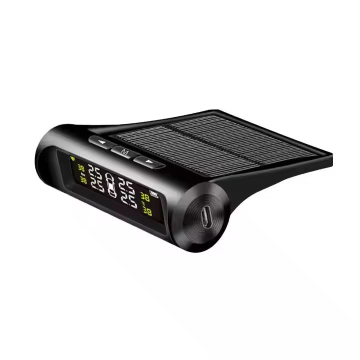 4 Sensor Tires Tire TPMS S2 Solar Power Pressure Monitoring System Universal Wireless with 4 External Sensors Monitor 4 Tires
