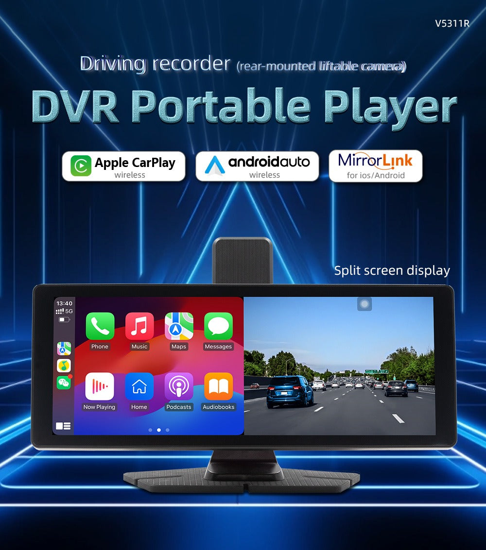 VisionDrive Pro - Wireless CarPlay with Extended 20M Camera